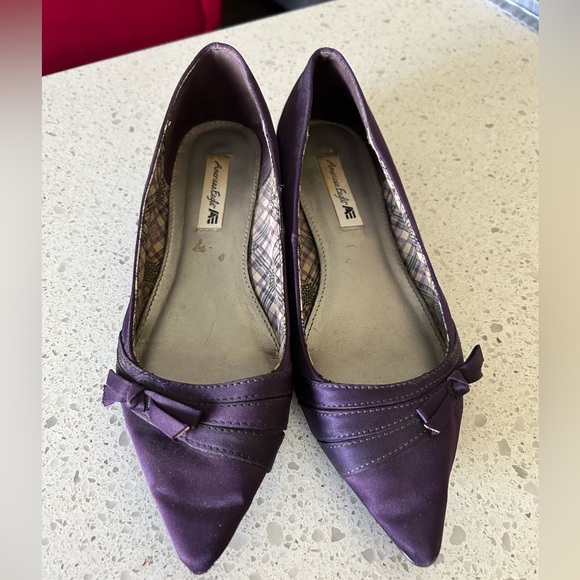 💜🐱Kitten Heels with Bow 🎀 Detail Size 7 - Picture 2 of 7